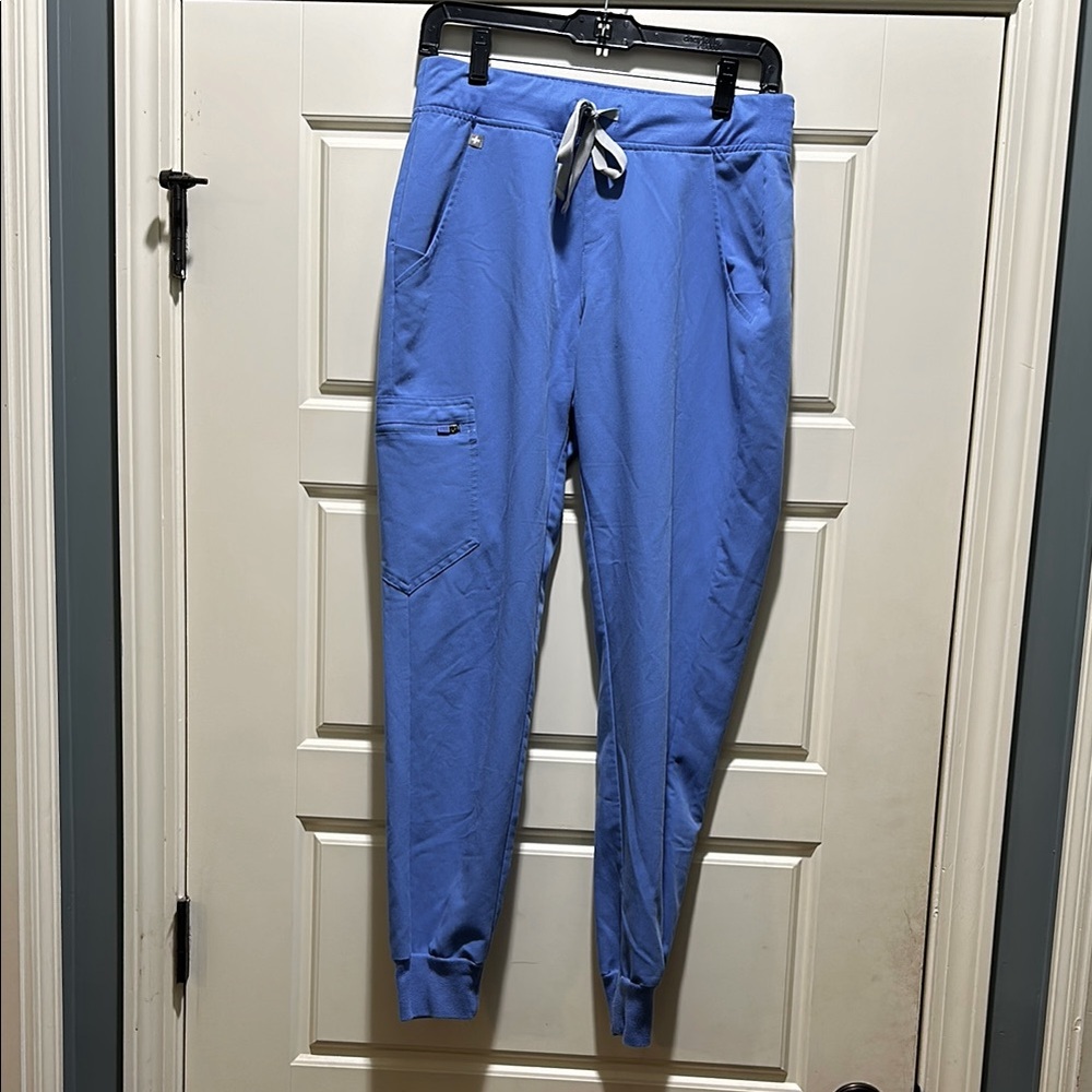 FIGS Ceil Blue small Zamora Jogger scrub pants